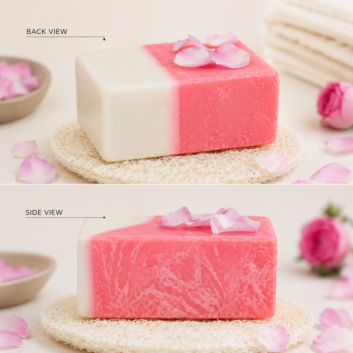 handmade cold processed rose soap | gentle, nourishing & refreshing bath soap