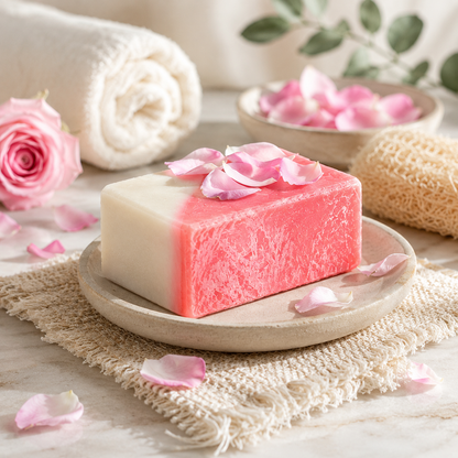 Handmade Cold Processed Rose Soap | Gentle, Nourishing & Refreshing Bath Soap