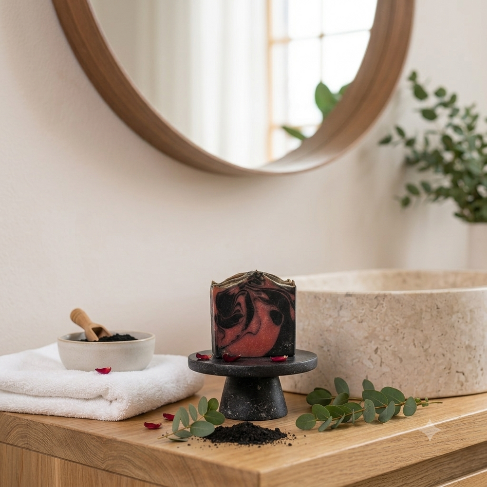 Natural Handmade Charcoal Soap | Deep Cleansing & Refreshing Bath Soap