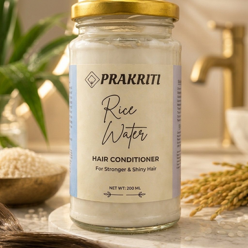 rice water hair conditioner | smooth, soft & nourished-looking hair