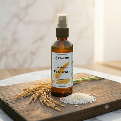 Prakriti Rice Water Face Wash | Gentle Daily Cleanser for Fresh & Brighter-Looking Skin | 100 ml
