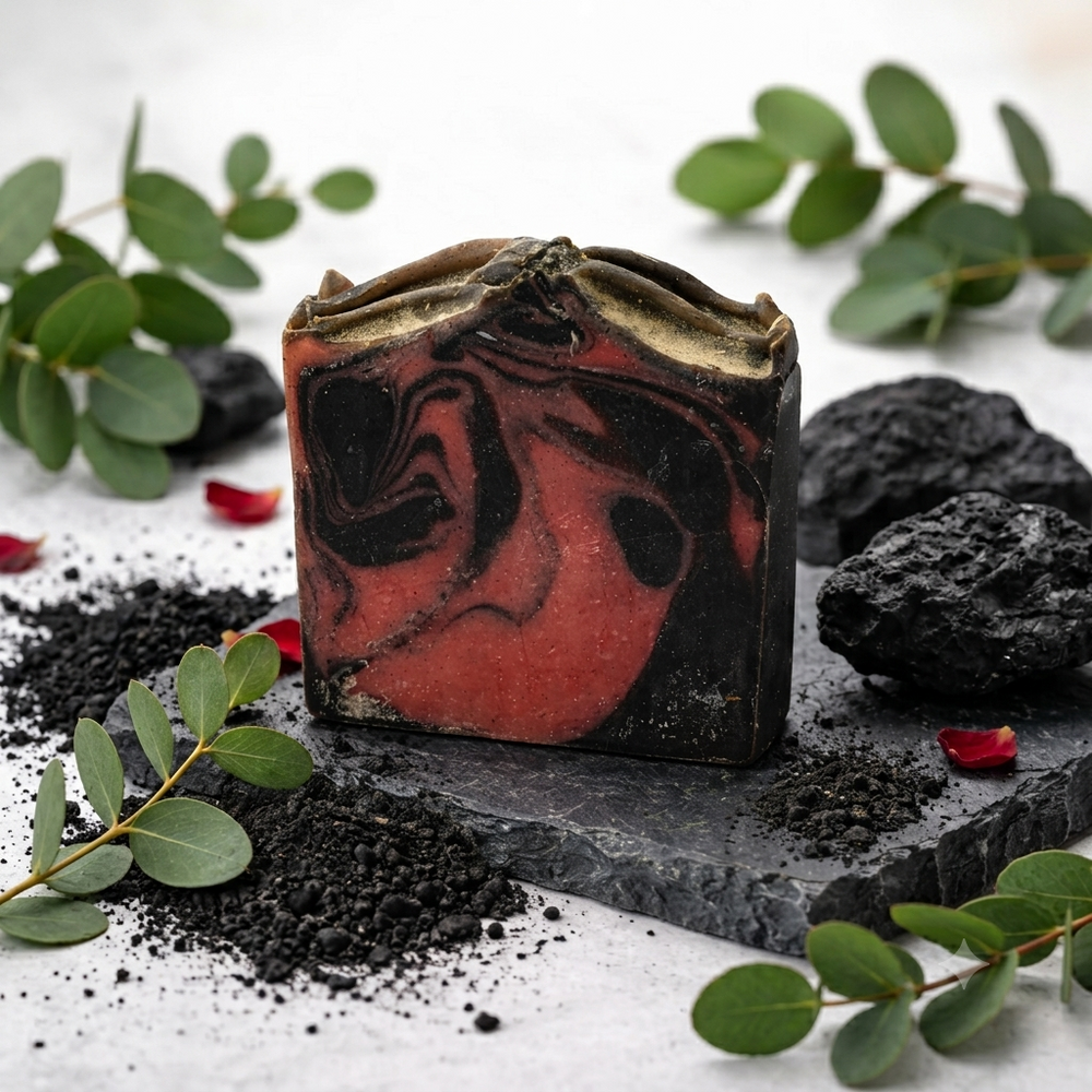 Natural Handmade Charcoal Soap | Deep Cleansing & Refreshing Bath Soap