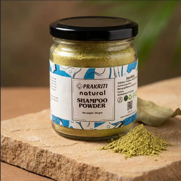 Natural Shampoo Powder | Herbal Hair Cleanser for Gentle & Refreshing Hair Care