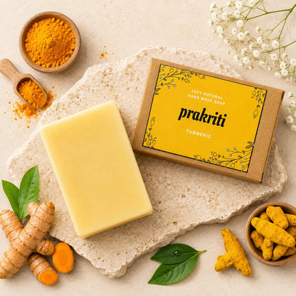Natural Handmade Turmeric Soap | Herbal Cleansing & Nourishing Bath Bar