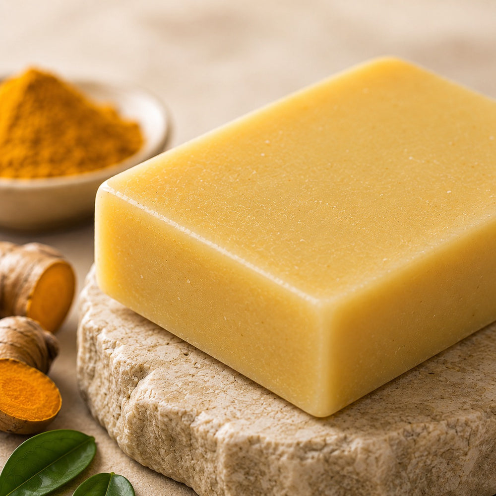 Natural Handmade Turmeric Soap | Herbal Cleansing & Nourishing Bath Bar