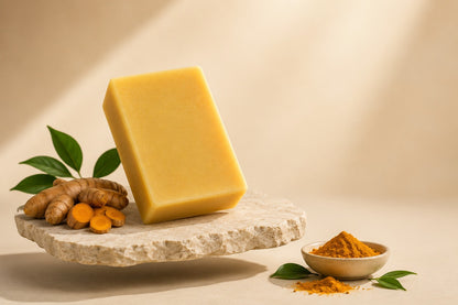 Natural Handmade Turmeric Soap | Herbal Cleansing & Nourishing Bath Bar