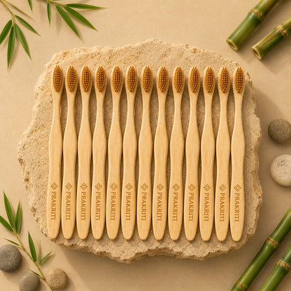 Natural Bamboo Toothbrush for Kids | Eco-Friendly Kids Toothbrush