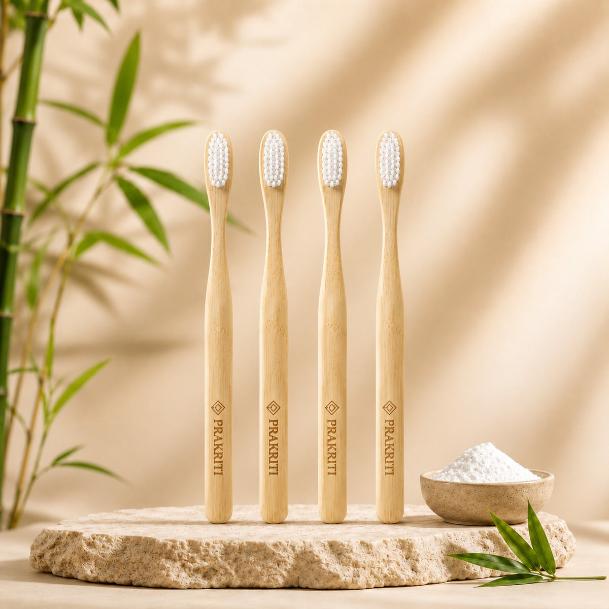 bamboo toothbrush with nano bristles for adults | natural eco-friendly soft toothbrush