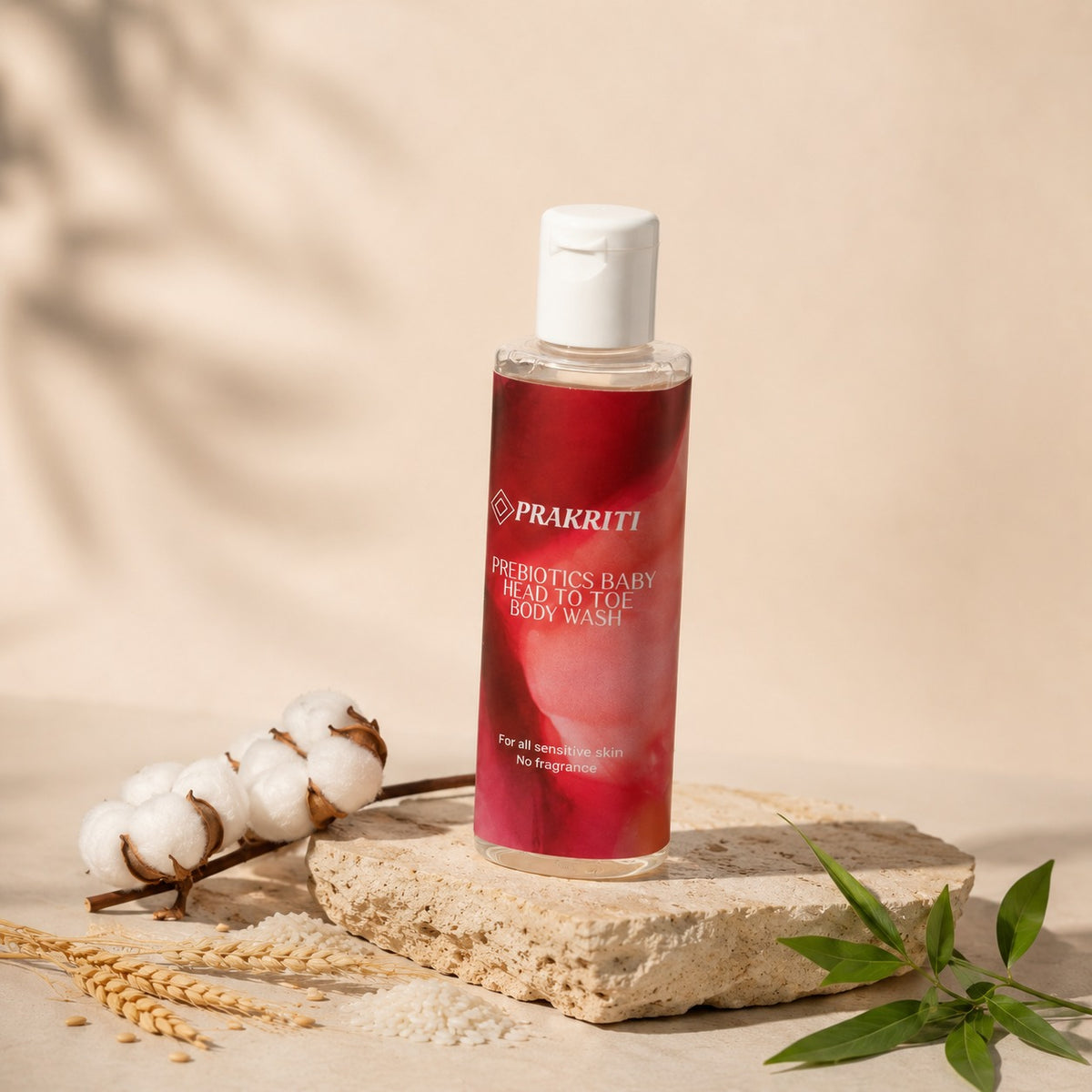prebiotic baby head-to-toe body wash – fragrance-free | gentle baby wash for sensitive skin | 100 ml