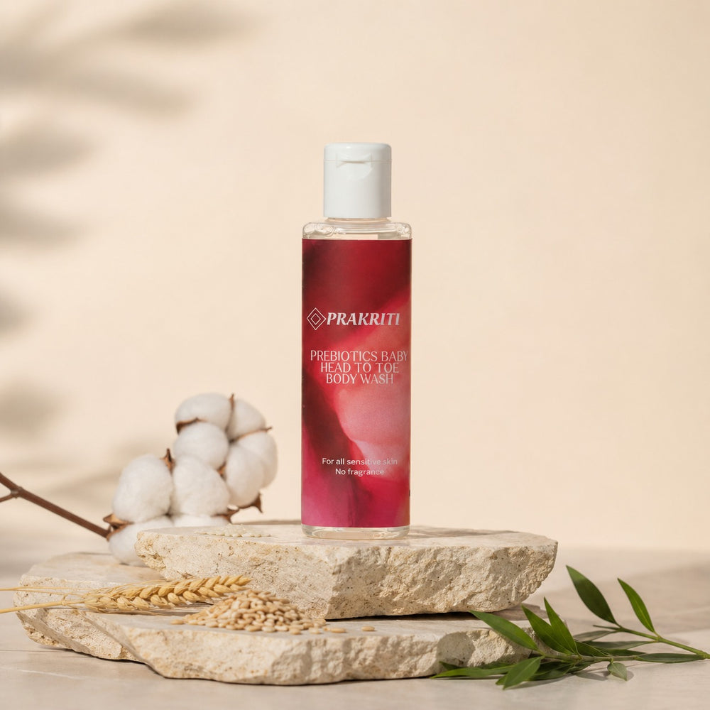 Prebiotic Baby Head-to-Toe Body Wash – Fragrance-Free | Gentle Baby Wash for Sensitive Skin | 100 ML