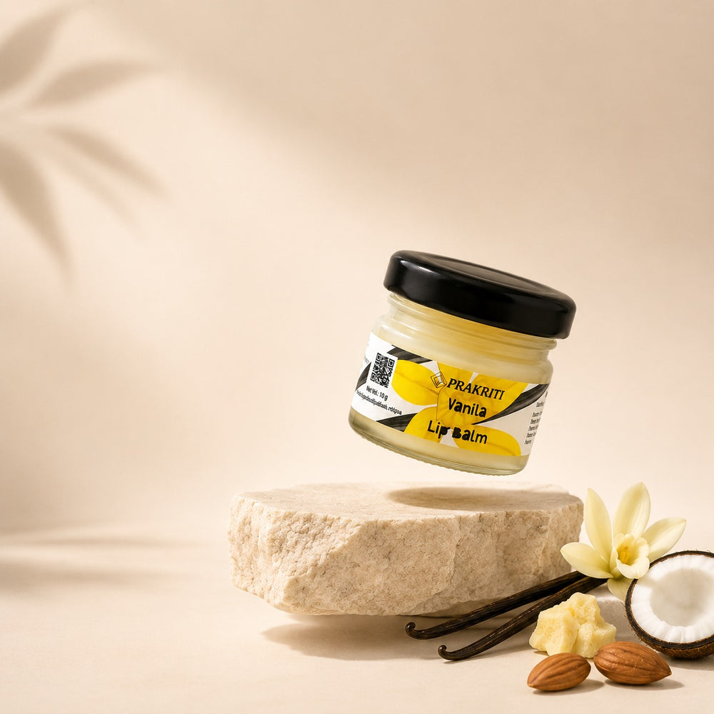 Vanilla Lip Balm with Shea Butter | Natural Lip Moisturizer for Dry & Chapped Lips