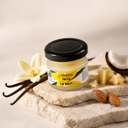 Vanilla Lip Balm with Shea Butter | Natural Lip Moisturizer for Dry & Chapped Lips