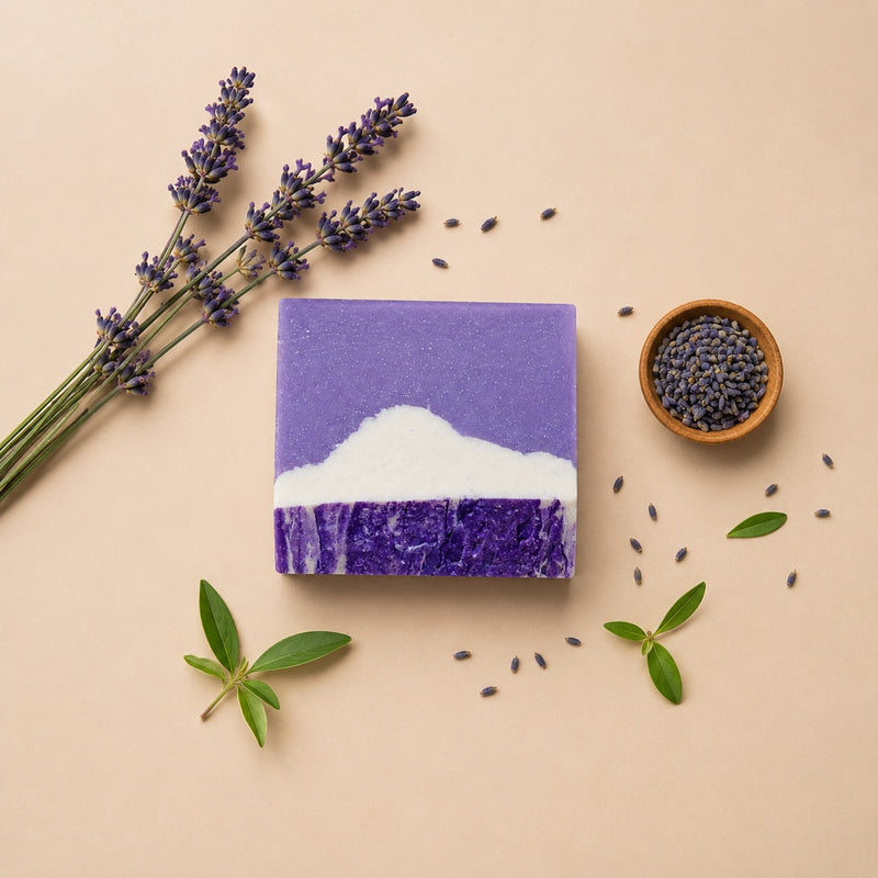 Handmade Cold Processed Lavender Soap | Gentle & Nourishing for All Skin Types
