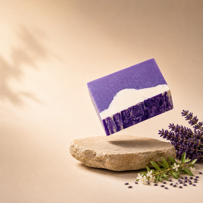 Handmade Cold Processed Lavender Soap | Gentle & Nourishing for All Skin Types