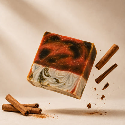 Natural Handmade Orange & Cinnamon Soap | Refreshing & Nourishing Bath Bars