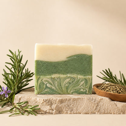 Handmade Cold Processed Rosemary Soap | Refreshing & Nourishing Natural Bath Soap