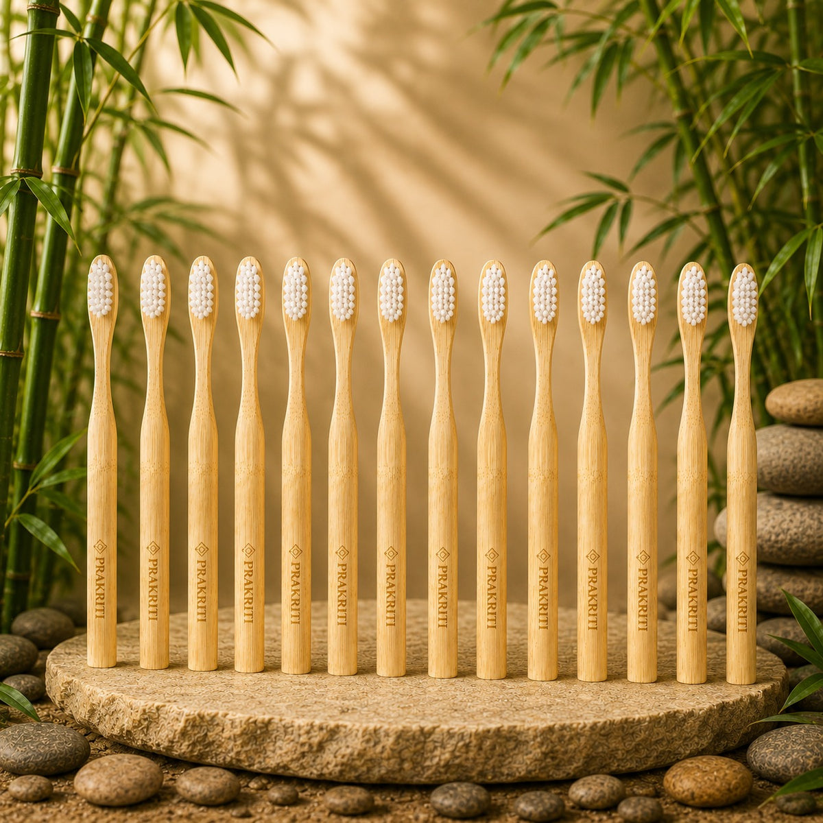 bamboo toothbrush with nano bristles for adults | natural eco-friendly soft toothbrush