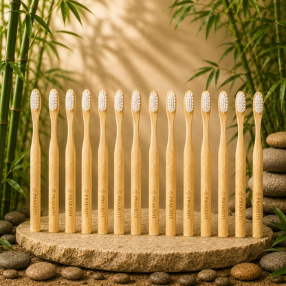 Bamboo Toothbrush with Nano Bristles for Adults | Natural Eco-Friendly Soft Toothbrush