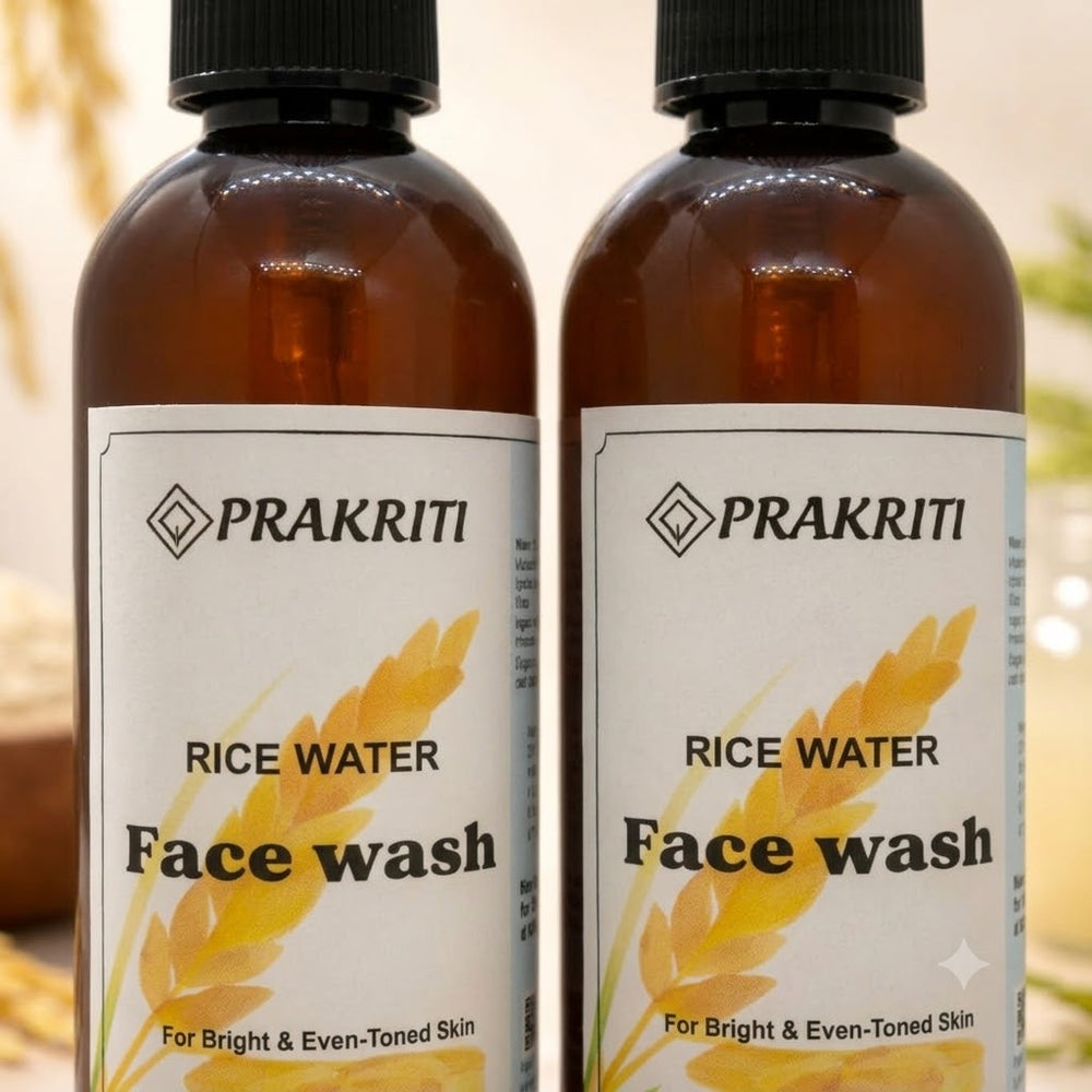 Prakriti Rice Water Face Wash | Gentle Daily Cleanser for Fresh & Brighter-Looking Skin | 100 ml