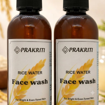 Prakriti Rice Water Face Wash | Gentle Daily Cleanser for Fresh & Brighter-Looking Skin | 100 ml
