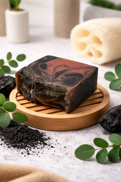 Natural Handmade Charcoal Soap | Deep Cleansing & Refreshing Bath Soap