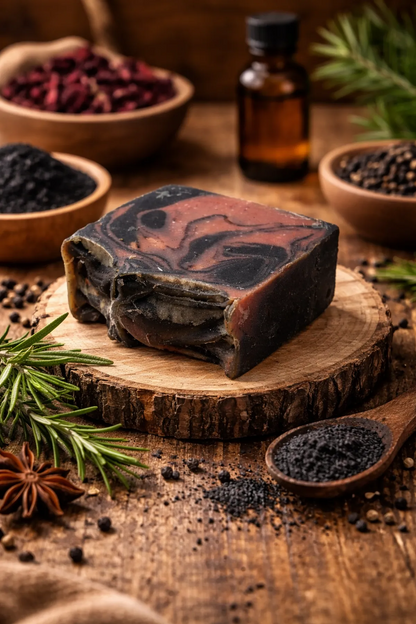 Natural Handmade Charcoal Soap | Deep Cleansing & Refreshing Bath Soap