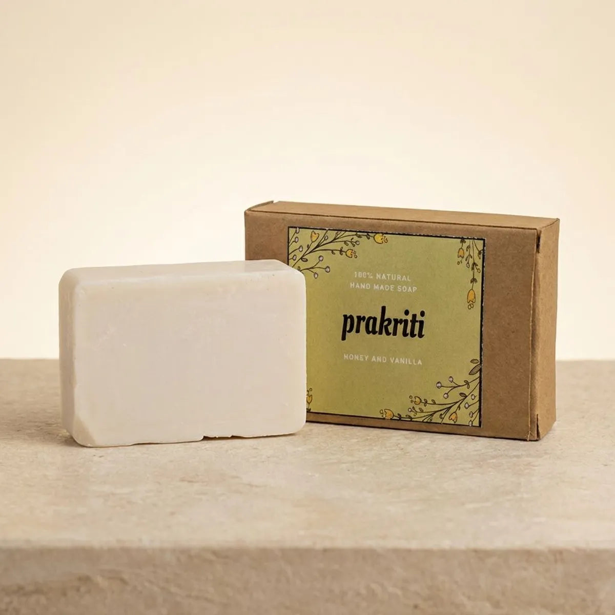 pack of 3 | natural handmade honey vanilla soap | gentle, nourishing & refreshing bath soap - free loofah