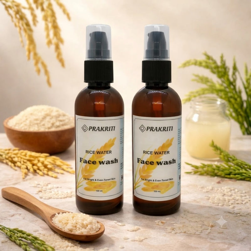 Prakriti Rice Water Face Wash | Gentle Daily Cleanser for Fresh & Brighter-Looking Skin | 100 ml